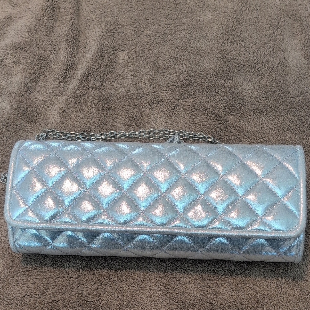 Silver Quilted Women's Bag